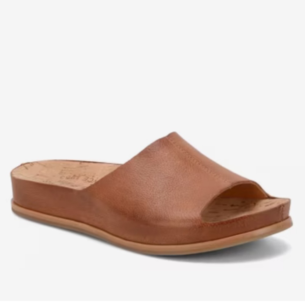 Kork-Ease Brown Slide Sandals